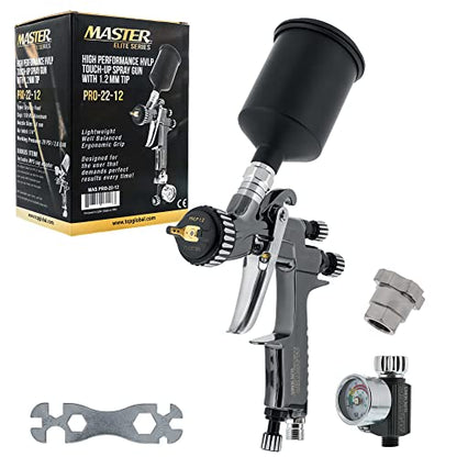 Master Elite Performance PRO-22 HVLP Air Spray Paint Gun with 1.2mm Tip