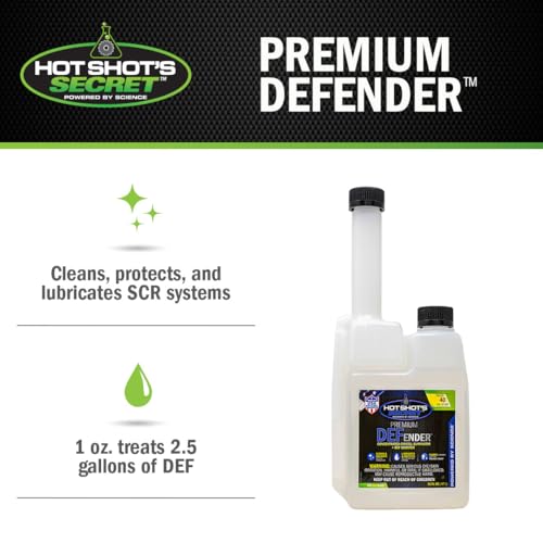 Hot Shot's Secret Premium DEFender DEF Treatment Additive, 16 oz - size: 16 Fl Oz (Pack of 1)