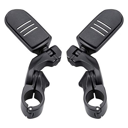 TCT-MOTORPARTS 1 1/4" Black Highway Engine Crash Bar Footpegs Fit For Harley Touring Street Electra Glide Ultra FLHT FLHX FLHR Road King 2009-2024 - color: Black Engine Crash Bar+Footpegs #3