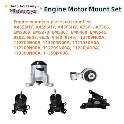 Engine Motor Transmission Mount Kit for Nissan Altima 2007-2012 - size: 2009-2014 Maxima V6 3.5L