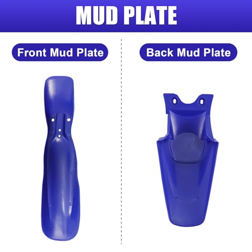 ABS Plastics Kit for Kawasaki KLX110 2002-2013, KX65 2000-2013 - color: Blue & White