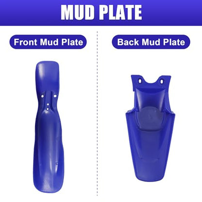 ABS Plastics Kit for Kawasaki KLX110 2002-2013, KX65 2000-2013 - color: Blue & White