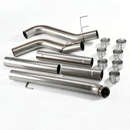 1 Set Stainless Steel Exhaust Pipes for 2019-2025 Dodge Ram 2500 3500 6.7L 5" Cummins Diesel - size: for 2019-2025 Ram 2500 3500