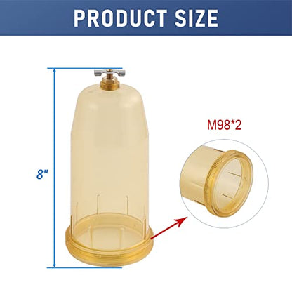 495-4 Fuel Tank Filter Bowl with Drain Valve