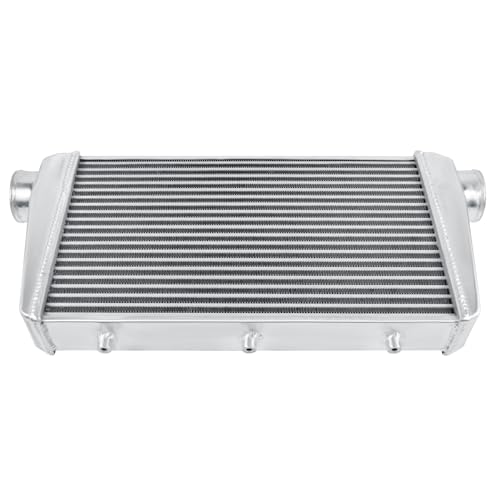 Universal Intercooler 27''x13''x3.3" Front Mount Intercooler 3'' Inlet and Outlet Aluminum Turbo Intercooler Direct Replacement for Any Turbo Charger system - size: 27''x13''x3.3" 3''