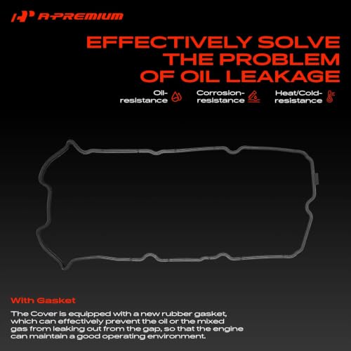 A-Premium Left Side Engine Valve Cover, with Gasket - style: Left Cover