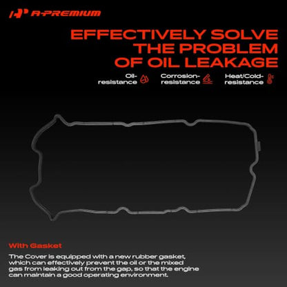 A-Premium Left Side Engine Valve Cover, with Gasket - style: Left Cover