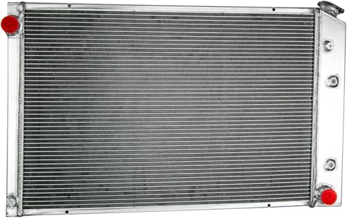 CC716 4 Row Aluminum Radiator Compatible With Chevy C10 C20 C30 K10 K20 K30 GMC C2500 5.7L 1973-1987 74 74 75 76 77 78 4 Row Core radiators