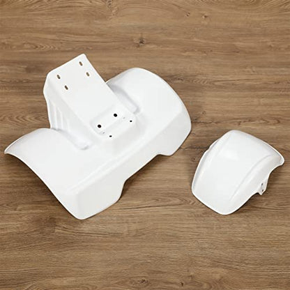 KUAFU Fender Kit Compatible with 78-85 ATC70 Mudguard Mud Flaps Fender - color: White, size: Front & Rear