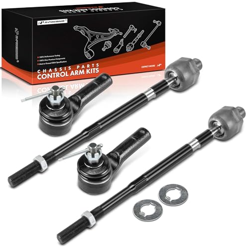 A-Premium Front Inner & Outer Tie Rod End Kit Fix Uneven Tire Wear