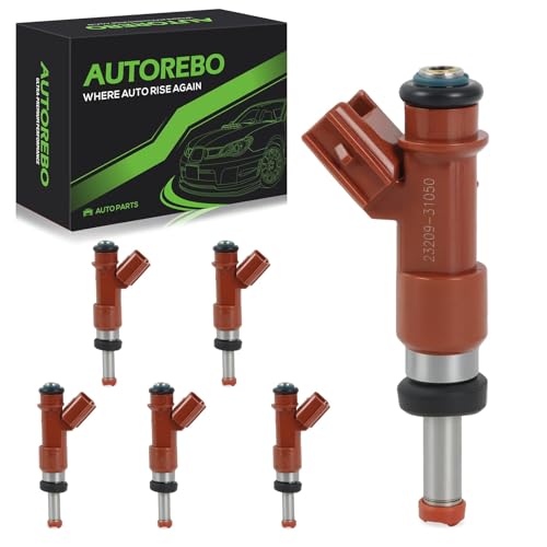 Fuel Injectors Set of 6 Compatible with Toyota Avalon Camry RAV4 Sienna Highlander Venza & Lexus ES350 RX350 3.5L # FJ763 23209-31050 23209-0P040 842-12322 155-0478 SKFJ763 1591091 1550478 MP-56013 - size: FJ763
