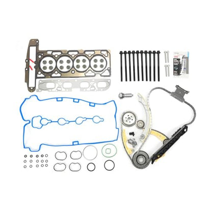 KAX Head Gasket Set & Timing Chain Kit Compatible with Chevy Equinox/GMC Terrain/Buick Regal 2011-2017, Cobalt 2009-2010, Verano 2012-2017, Captiva Sport 2012-2015, HHR Malibu Lacrosse G5, HS26466PT1 - size: C6209S