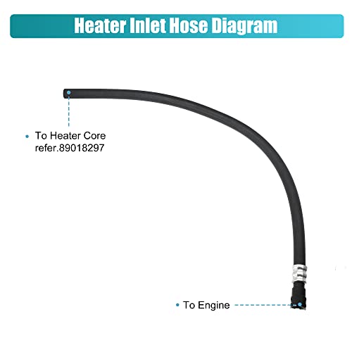 X AUTOHAUX HVAC Engine Heater Inlet Hose Assembly 22885825 15895065 15854958 for Cadillac Escalade ESV EXT for Chevrolet Suburban Tahoe for GMC Yukon 2007-2014 Heater Core Supply Hose