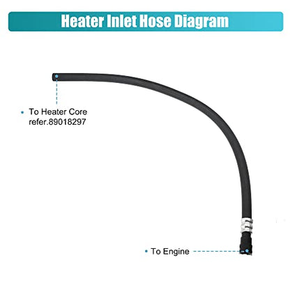 X AUTOHAUX HVAC Engine Heater Inlet Hose Assembly 22885825 15895065 15854958 for Cadillac Escalade ESV EXT for Chevrolet Suburban Tahoe for GMC Yukon 2007-2014 Heater Core Supply Hose