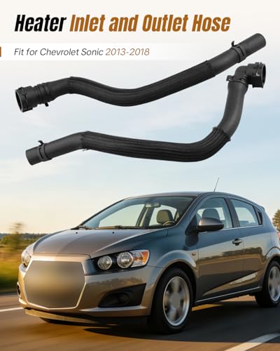 HAVC Inlet Outlet Heater Hose with Connectors Fit for Chevrolet Sonic 2013-2018 Replacement Part Number 96958206 95492002 95089363 95089364