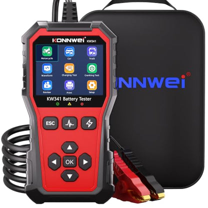 KONNWEI KW341Car Battery Tester, Automotive Cranking Charging Test - size: 8.27*6*2.36 inch
