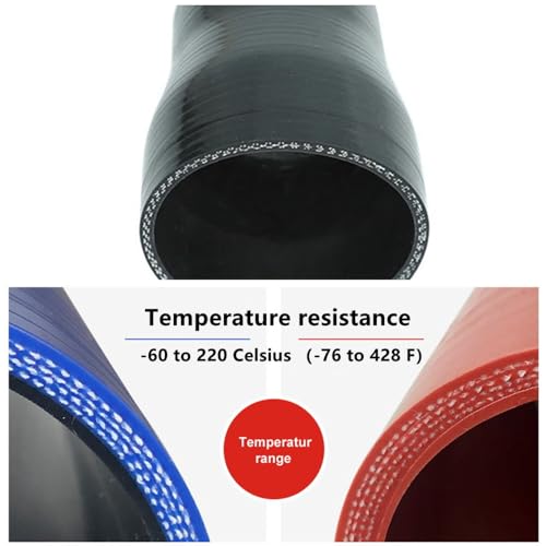 3.5" ID 90 Degree Elbow Silicone Coupler Hose with Clamps Black - color: Black, size: 3.5" (89mm)