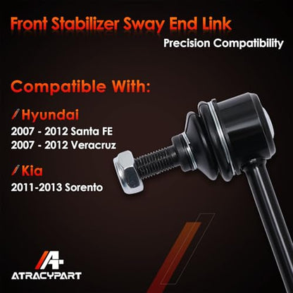 Sway Bar Links Front 2PC, Fit For 11-13 Kia Sorento, 07-12 Hyundai Santa FE