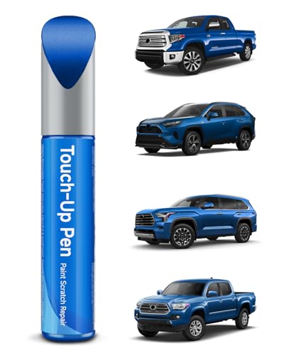 Touch Up Paint Compatible with Toyota Exact Match Touch Up Paint Car Scratch Repair (Blazing Blue Pearl （8T0）) - color: Blazing Blue Pearl （8T0）