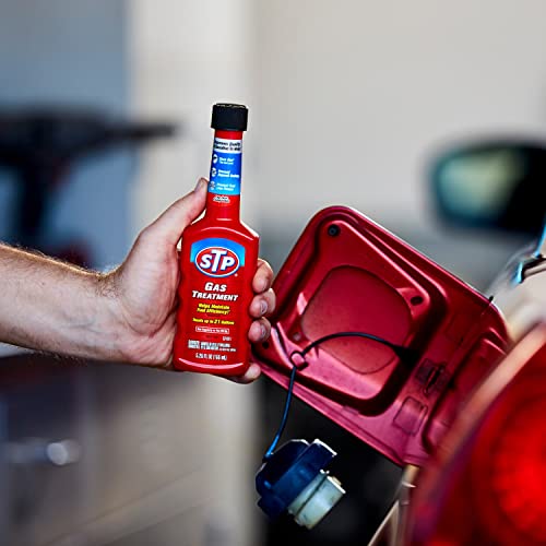 STP Gas Treatment Fuel Additive, 5.25 fl oz Bottles, 2 Pack, Fuel Cleaner That Fights Deposit Build-up, Prevents Fuel Line Freeze, and Saves Gas - style: Gas Treatment (2 Pack)