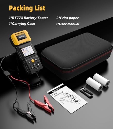 12V/24V Battery Tester with Printer OBDMATE BT770 Battery Load Tester