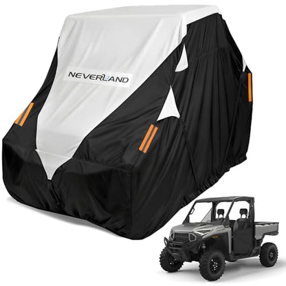 Neverland UTV Cover Waterproof 300D Heavy Duty 2-3 Seater/4-6 Seater 4 Door Side by Side Covers All Weather Protection Compatible with Polaris RZR Can-Am Maverick Defender Kawasaki - size: M: 126"Lx 65"Wx 73"H (Single row seat)