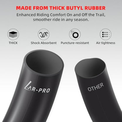 AR-PRO 3.50/4.10-18 Dirt Bike Inner Tubes with TR4 Straight Valve, Universal Heavy Duty 100/90-18" 100/100-18" 110/80-18" 110/90-18" Off-Road Motorcycle Tube and More (2-Pack) - size: 3.50/4.10-18", TR4 Valve