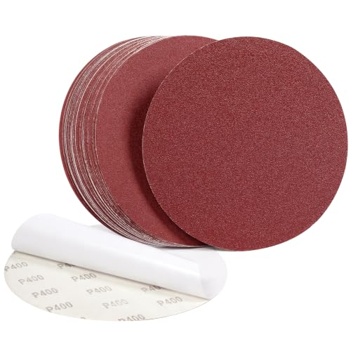S SATC Premium 9 Inch PSA Sanding Disc, Pack of 30 Self Adhesive Stickyback Sandpaper for DA Sander, 60 100 150 180 240 400 Grits Sand Paper for Automotive, Metal, Wood, Paint - style: 9 Inch