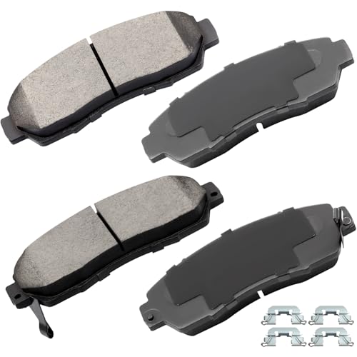 cciyu D1089 Brake Pads w/Hardware Front Disc Brake Pad Set - size: Front[D1089]