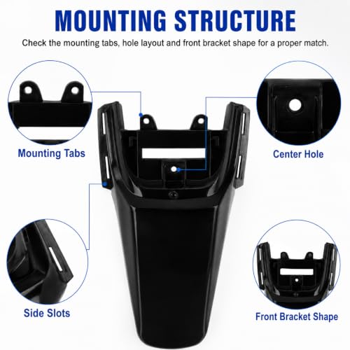 PSLER Motorcycle Rear Mudguard Fit for CRF50 XR50 110 125CC Dirt Pit Bikes