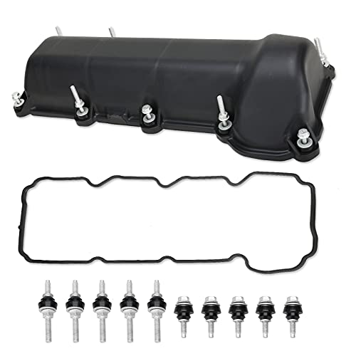MITZONE Left Side Engine Valve Cover Kit with Gasket & Bolts Compatible with 2004-2011 Dodge Dakota Durango Nitro RAM 1500 2002-2012 Jeep Commander Liberty 3.7L Replace# 53021937AC 53021937AD - color: Left Side