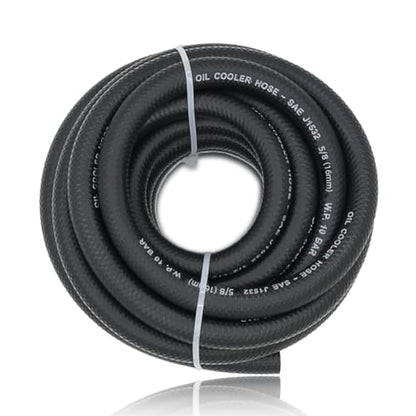 5/8 Transmission Oil Cooler Hose - 300 PSI Fuel Line Hose J1532 For Transmission Fluid, Oil, Coolant, Diesel, Hydraulic Fluid, Lubricant, Gas 5FT - size: 5/8 5FT
