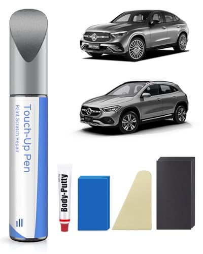 775/9775 Iridium Silver Metallic Touch Up Paint Repair Kit Compatible with Mercedes-Benz - DIY Kit Exactly Matches Chips and Nicks - color: Iridium Silver Metallic(775/9775)