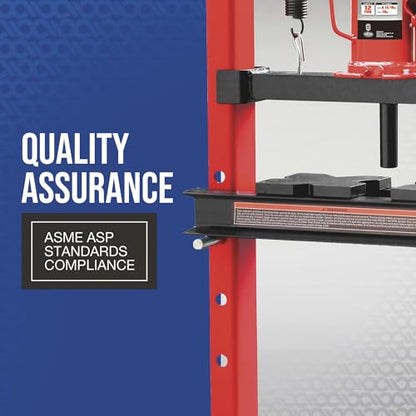 Strongway 12-Ton Hydraulic H-Frame Shop Press - style: 12 ton
