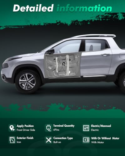 SCITOO Power Window Regulator w/Motor for Chrysler Town & Country - size: 748-508