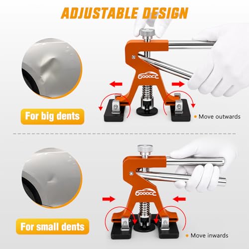GOOACC 35 PCS Car Dent Puller Paintless Dent Repair Kit 18 Puller tabs