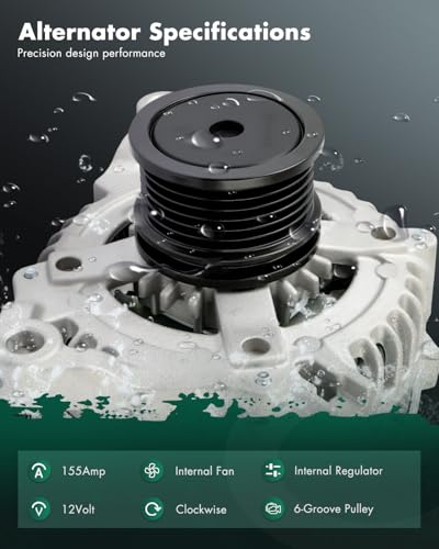 SCITOO 12V 155Amp New Alternator Fits for Lexus for NX200t 2.0L 11944 - size: Small, style: 11944 Alternator