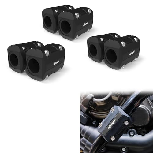 Xitomer 3 Pair 22mm/25mm/28mm Engine Guard Bumper Crash Bar Protectors
