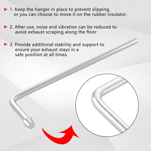 Exhaust Hanger Rods 4 Pcs 9.5" Long