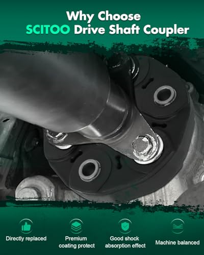 SCITOO 935-501 Front/Rear Drive Shaft Coupler Flex Joint Propshaft Coupling - size: Outer Diameter: 140 mm, 935-501