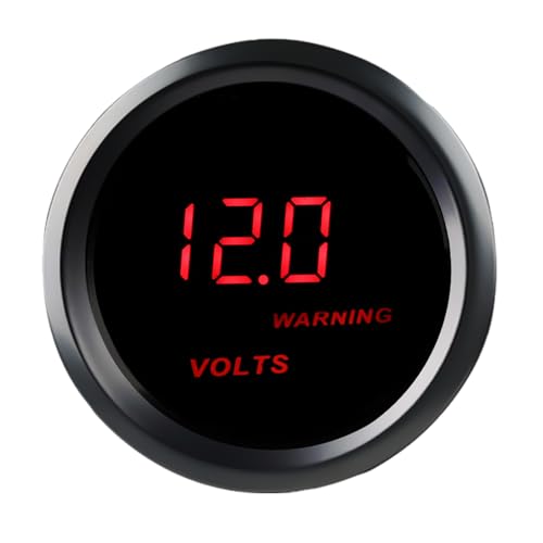2inch 52mm DC12V Voltmeter Red Digital LED Volt Gauge - color: Volt Gauge