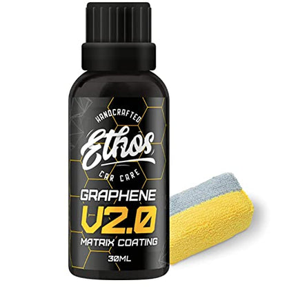 Graphene Matrix Coating with Applicator - Graphene Ceramic Coating | 5+ Years of Protection | Incredible Hydrophobic - Revolutionary Graphene Nanotechnology - color: V2.0 - 30ml