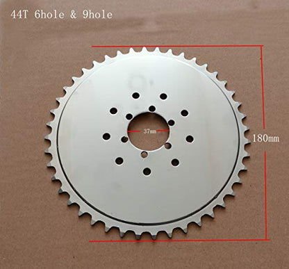 CDHPOWER Sprocket for Spoke Wheel - color: Silver-44T-6&9 holes