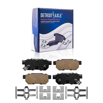 Detroit Axle - Brakes Kit Drilled Rotors Brake Pads for Integra Honda Civic - size: 8PR50394/KIT