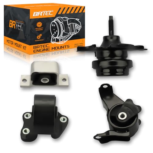 Engine Motor Mount & Transmission Mount Set Compatible with Honda CR-V 2002-2006 2.4L (Automatic Transmission) Replace# A4504 A4506 A6596 A6597