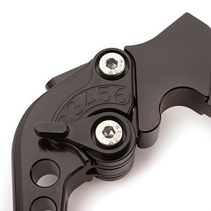 FXCNC Motorcycle Adjustable Brake Clutch Levers Compatible with Continental GT 650, Continental GT 535, 650 Interceptor, Royal Enfield C5 and B5, 2017 on Euro - color: Black Lever with Black Adjuster