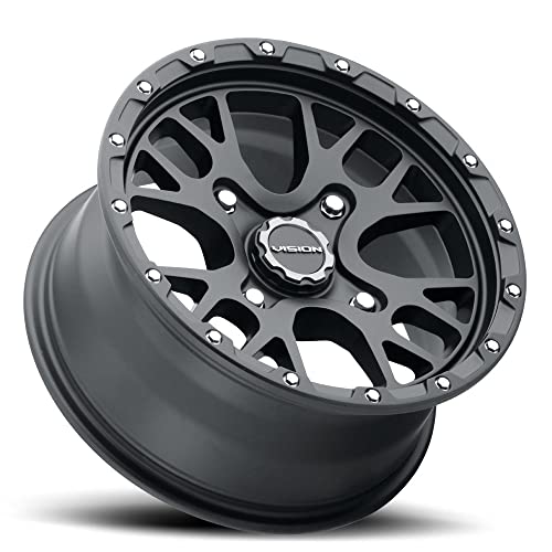 Vision 545 Rocker ATV/UTV 15x7 4x136 +13mm Satin Black Wheel Rim 15" Inch
