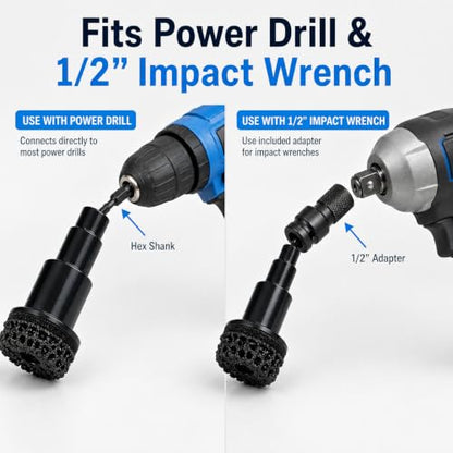 Wheel Hub Resurfacing Kit, Hub Cleaning Tool, Wheel Stud Cleaner