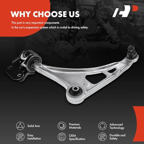 A-Premium Front Left Lower Control Arm, with Ball Joint & Bushing - style: Front Left Wheel (Driver Side)