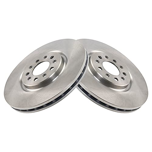 TRQ Front Ceramic Brake Pad and Rotor Set 12.99 in 5-Lug - style: BKA14204